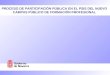 PROCESO DE PARTICIPACIÓN PÚBLICA EN EL PSIS DEL NUEVO CAMPUS PÚBLICO DE FORMACIÓN PROFESIONAL