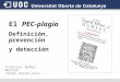 El  PEC-plagio Definición, prevención  y detección