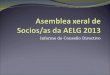 Asemblea xeral de Socios/as da AELG 2013