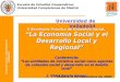 II Seminario Práctico de Economía Social,  “La Economía Social y el Desarrollo Local y Regional”