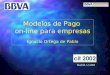Modelos de Pago  on-line para empresas Ignacio Ortega de Pablo