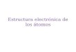 Estructura electrónica de los átomos