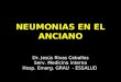 NEUMONIAS EN EL ANCIANO Dr. Jesús Rivas Ceballos Serv. Medicina interna