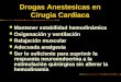 Drogas Anestesicas en Cirugia Cardiaca