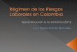 Régimen de los Riesgos Laborales en Colombia