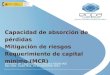 Capacidad de absorción de pérdidas Mitigación de riesgos Requerimiento de capital mínimo (MCR)
