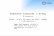 European Computer Driving Licence Acreditación Europea de Habilidades Informáticas