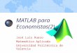 MATLAB para Economistas(2)