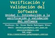 Verificación y Validación del Software