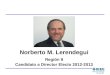 Norberto M. Lerendegui Región 9 Candidato a Director Electo 2012-2013