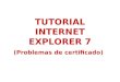 TUTORIAL INTERNET EXPLORER 7 (Problemas de certificado)