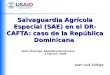 Salvaguardia Agrícola Especial (SAE) en el DR-CAFTA: caso de la República Dominicana