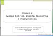 Clases 2 Marco Teórico, Diseño, Muestreo e Instrumentos