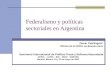 Federalismo y políticas sectoriales en Argentina