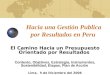 Hacia una Gestión Publica por Resultados en Peru