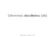 Diferentes  deciBeles  (dB)