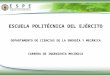 ESCUELA POLITÉCNICA DEL EJÉRCITO DEPARTAMENTO DE CIENCIAS DE LA ENERGÍA Y MECÁNICA