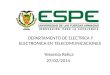 DEPARTAMENTO DE ELECTRICA Y ELECTRONICA EN TELECOMUNICACIONES