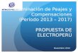 Determinación de Peajes y Compensaciones (Período 2013 – 2017) PROPUESTA DE ELECTROPERÚ