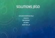SOLUTIONS JEGO