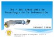ISO / IEC 27031:2011 de Tecnología de la Información