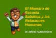El Maestro de Escuela Sabática y las Relaciones Humanas Dr.  Alfredo  Padilla Chávez