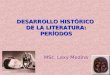 DESARROLLO HISTÓRICO  DE LA LITERATURA: PERÍODOS