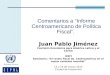Comentarios a “Informe Centroamericano de Política Fiscal”