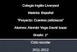Colegio Inglés Liverpool Materia: Español “Proyecto:  C uentos policiacos”