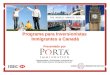 Programa para Inversionistas  Inmigrantes a Canadá Presentado por