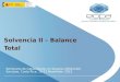 Solvencia  II – Balance Total