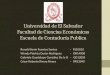 Universidad de El Salvador Facultad de Ciencias Económicas Escuela de Contaduría Publica