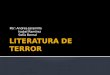 LITERATURA DE TERROR