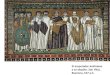 El emperador Justiniano y su séquito. San Vital,  Ravenna , 547  a.C 