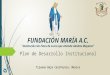 FUNDACIÓN MARÍA A.C. “ Institución  Sin Fines de Lucro  que Atiende  Adultos  Mayores”