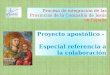 Proyecto apostólico -   Especial referencia a la colaboración