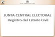 JUNTA CENTRAL ELECTORAL Registro  del Estado Civil