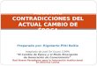 ALGUNAS CONTRADICCIONES DEL ACTUAL CAMBIO DE ÉPOCA
