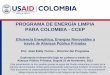 Programa de energía limpia para Colombia
