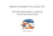 cuaderno de matemáticas verano 6º