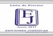 Ediciones Jurídicas - Lista Precios Junio 2011