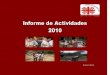 Informe 2010 de Actividades Cáritas de Querétaro I.A.P