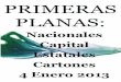 Primeras Planas Nacionales y Cartones 4 Enero 2013