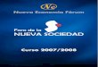 FORO DE LA NUEVA SOCIEDAD 2007-2008