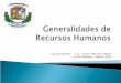 Generalidades de recursos humanos