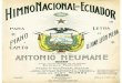 Himno Nacional del Ecuador 1901