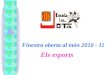 Finestra oberta al mon:els esporta 2010-11
