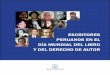 Escritores peruanos en el Día Mundial del Libro y del Derecho de Autor