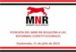 Diapositivas Conferencia de Prensa MNR Reformas Constitucionales