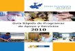 Guía Rápida de Programas de Apoyos y Servicios 2010